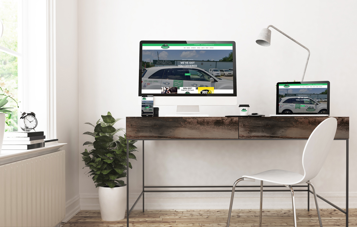 Green and White Automotive