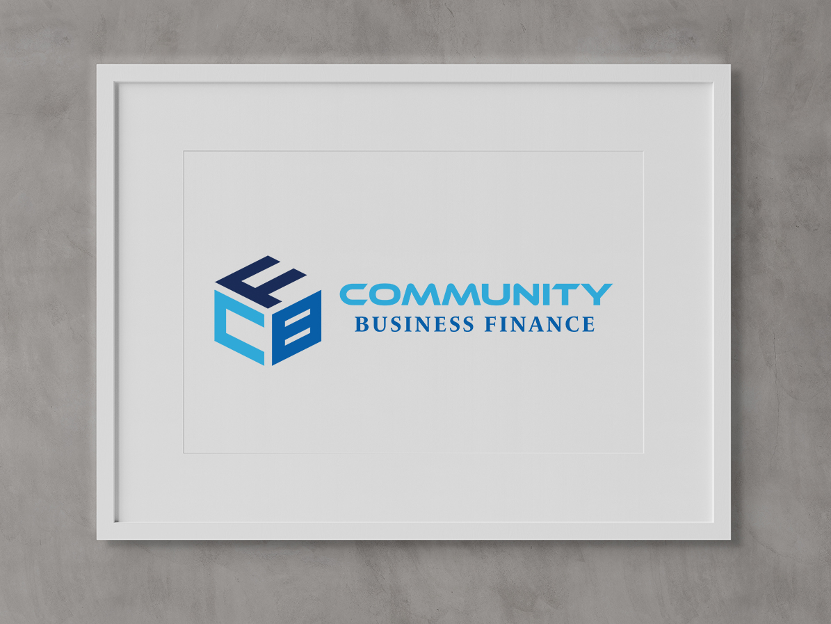 White rectangular horizontal frame hanging on a concrete textured wall mockup 3D rendering